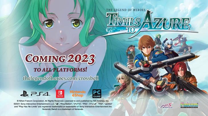The Legend of Heroes: Trails to Azure ra mắt ngày 14 tháng 3 năm 2023 ở Bắc Mỹ, ngày 17 tháng 3 năm 2023 ở châu Âu