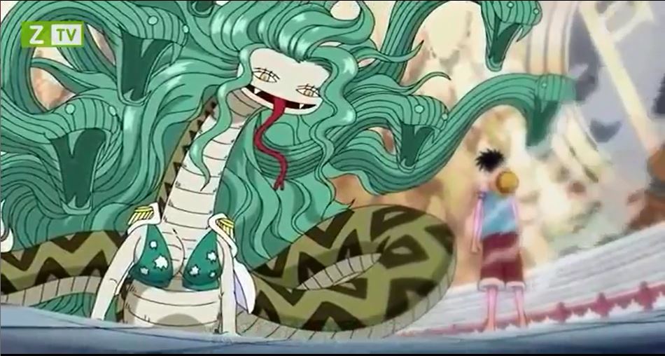 Tập 414 - Dốc toàn lực chiến đấu!! Trái cao su đấu với trái rắn