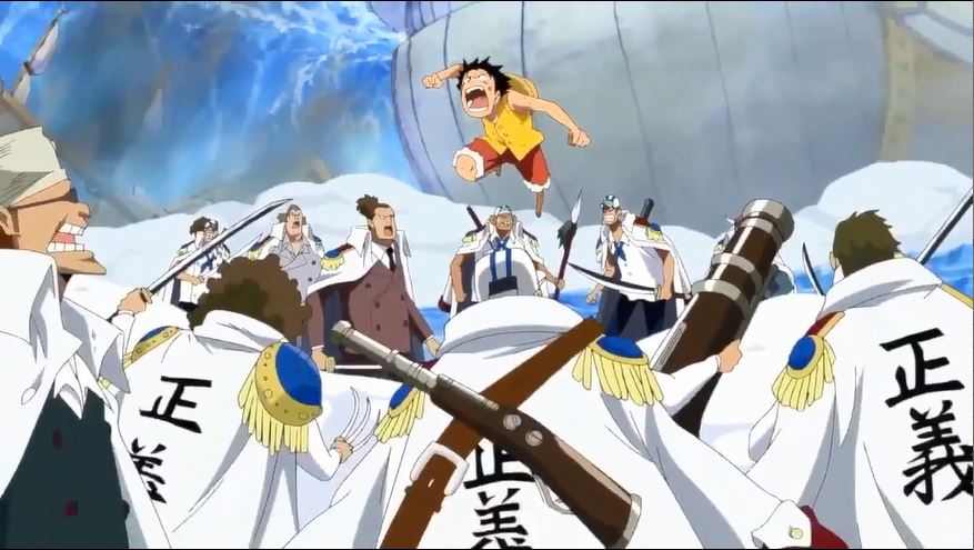 Tập 467 - Cho dù phải chết em sẽ cứu anh - Luffy chiến với Hải quân bắt đầu