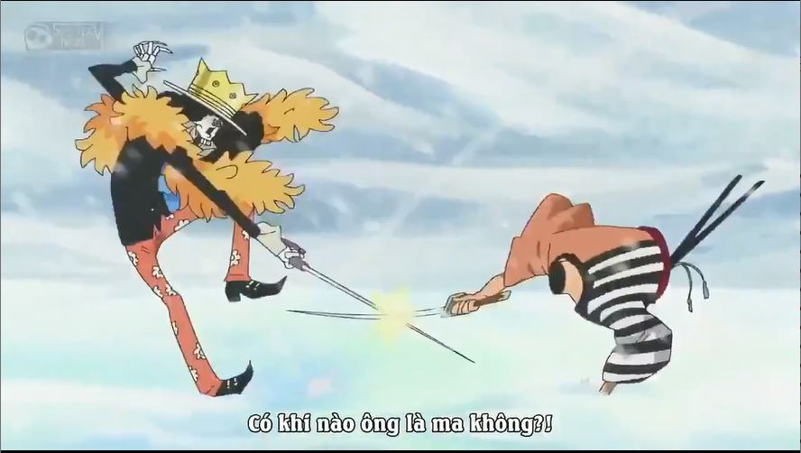 Tập 584 - Đấu kiếm Brook với thân mình Samurai kiếm sĩ bí ẩn