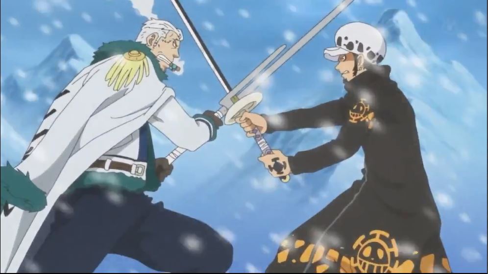 Tập 587 - Cuộc chạm trán! Law vs Phó Đô đốc Smoker!