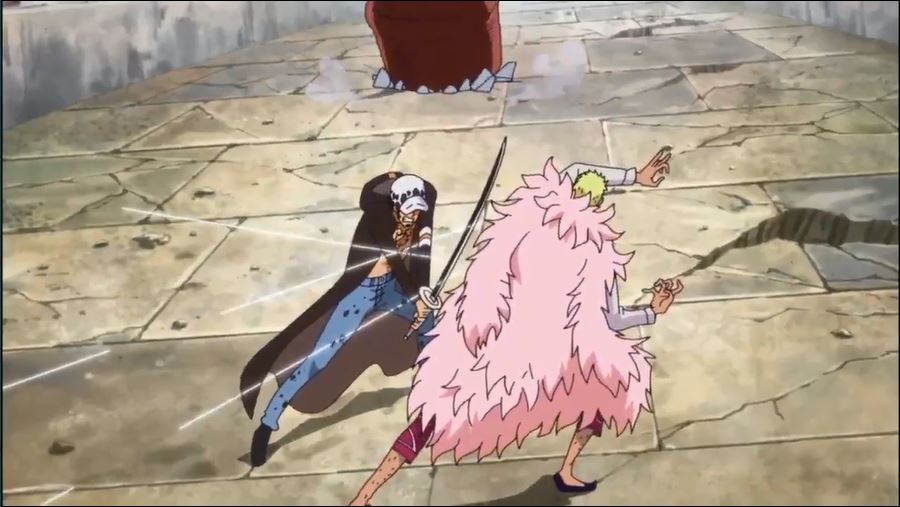 Tập 661 - Cuộc đối đầu giữa các Shichibukai! Law vs Doflamingo