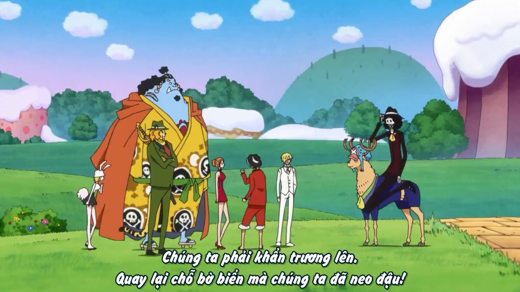 Tập 843 - Cung điện sụp đổ - Cuộc đào tẩu ngoạn mục của băng Mũ Rơm bắt đầu