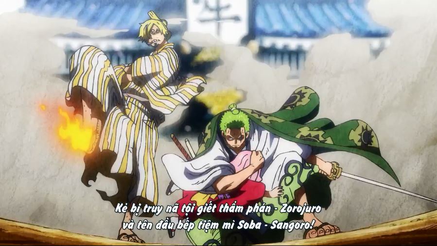 Tập 942 - Nhóm Mũ Rơm hành động! Quyết chiến! Náo loạn tại đài hành hình!