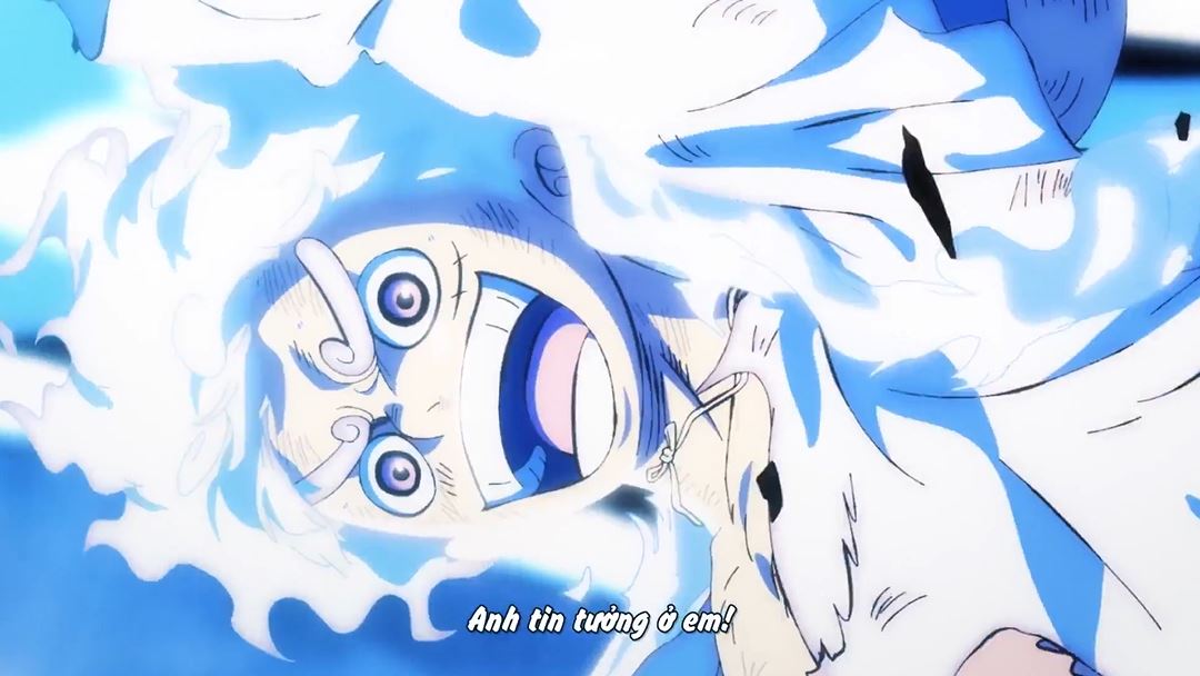 Tập 1074 - Tin tưởng vào Momo! Tuyệt chiêu dứt điểm của Luffy đầy uy lực!