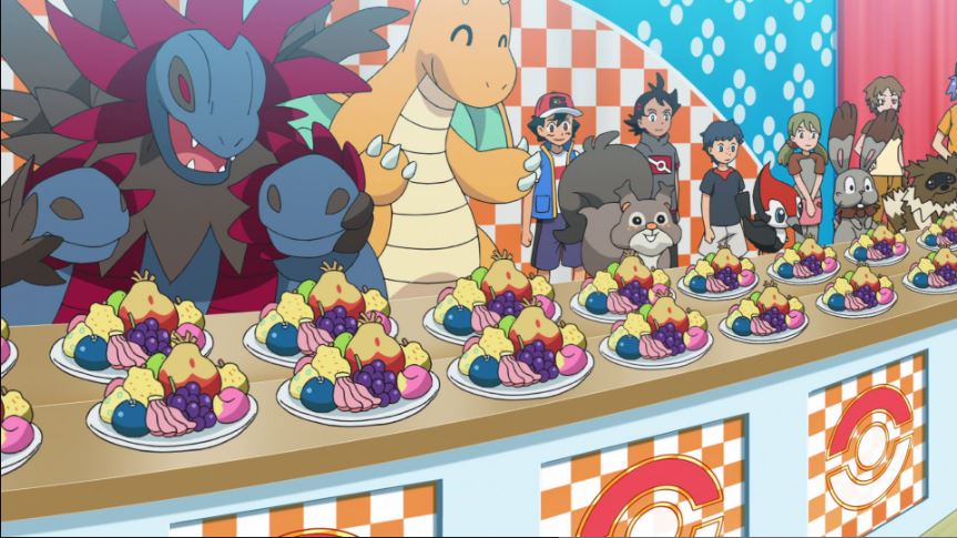 Tập 1137: Nhà vô địch Pokémon! Trận chiến của những kẻ phàm ăn!!